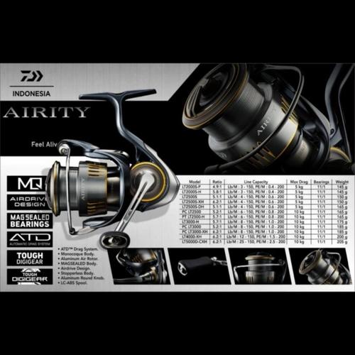 Jual REEL DAIWA AIRITY LT 3000H NEW 2023 JAPAN BEST SELLER 
