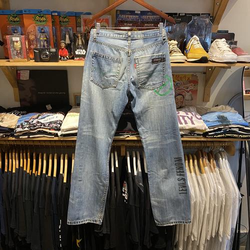 Jual FRAGMENT DESIGN X LEVIS FENOM LINE GREEN 504 DENIM (BLUE