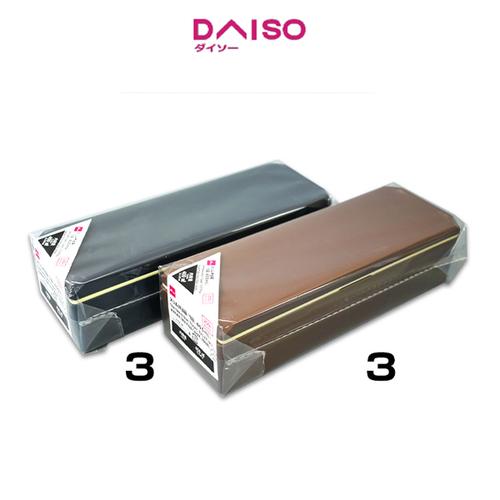 Jual Daiso Slim bento box 1 layer 400 ml Cokelat Kab. Tangerang