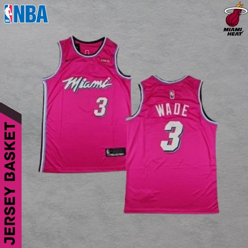 Jual BAJU JERSEY BASKET NBA MIAMI HEAT PINK EDITION