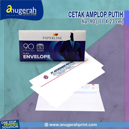 Jual Cetak Amplop Kop Surat Kantor / Print Amplop Putih Logo Alamat
