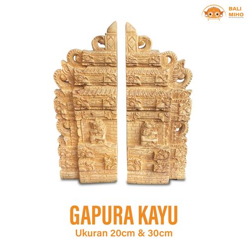 Jual Miniatur Gapura Bali - Patung Gapura Bali - Patung Pintu Kayu Bali