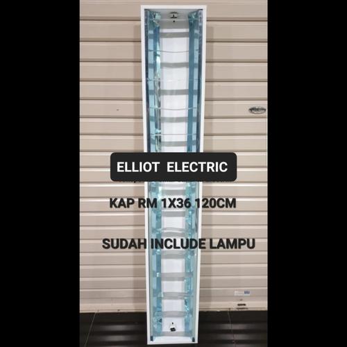 Jual Kap Lampu RM Inbow 1x36/1x16w Housing TL Neon Led 120Cm Isi 1 RMI ...