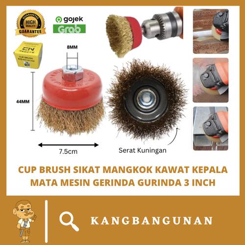 Promo Sikat Mangkok Kawat Kepang King 3 inch Polishing Wheel Mesin