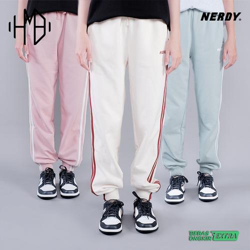 ☆NERDY☆ Layered Jogger Pants Cream Jual Nerdy Korea Women NY Jogger Pants - Cream, S - Kota