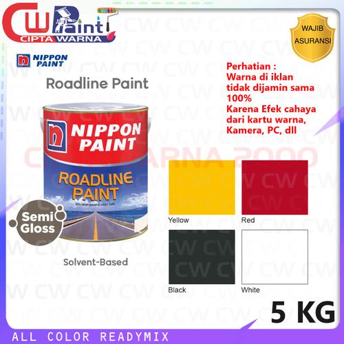 Jual CAT MARKA JALAN GARIS PENANDA TOL RAYA ROAD LINE NIPPON PAINT 5KG