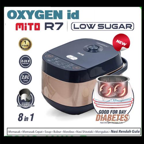 Jual NEW RICE COOKER MITO R7 GLOW/RICE COOKER LOW SUGAR MITO 2 Liter