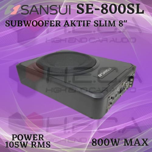 Jual Sansui SE800SL Subwoofer Active 8" Aktif Bass Kolong Underseat