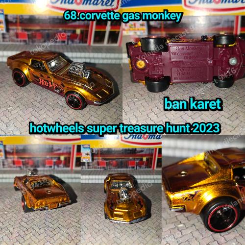 Hot Wheels Super Treasure Hunt STH 2023 - '68 Corvette Gas Monkey, Lose (ohne Karte)