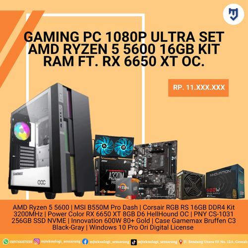 Ryzen Oc 3200g Jual Gaming PC 1080P Ultra Set AMD Ryzen 5600 16GB