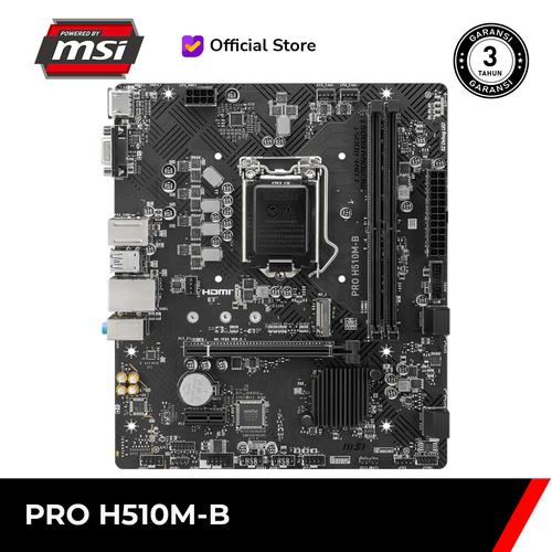 Promo MSI PRO H510MB [mATX LGA 1200 Gen 11] Cicil 0 3x Jakarta