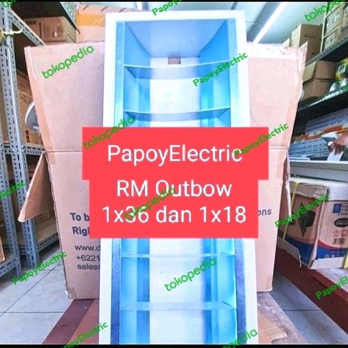 Jual Kap Lampu RMO Outbow 1x18/1x8W Housing TL Neon Led T8 60cm RMO ...