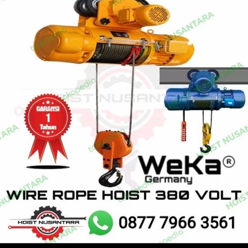 Metal Rope Boss Jual Electric wire rope hoist 5 ton x 9 meter 380 volt weka germany ...