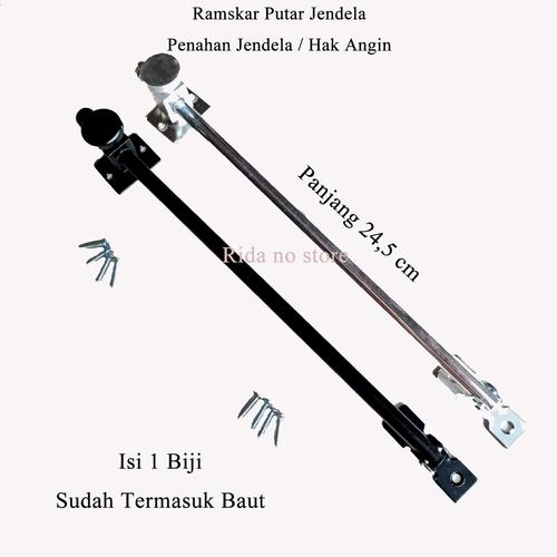 Promo Ramskar Jendela Minimalis Hak Angin Putar Hitam Silver - Hitam ...