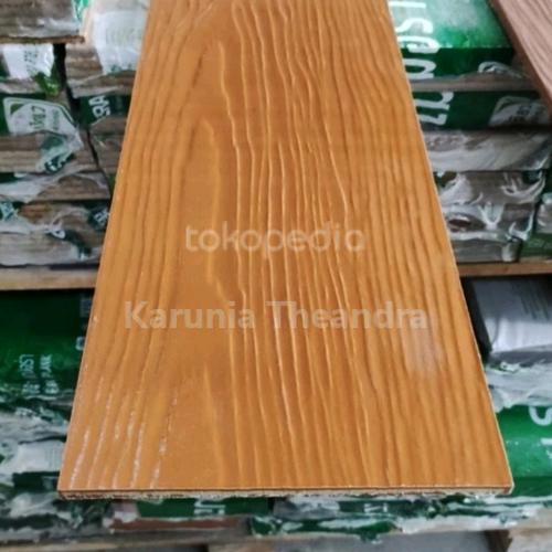 Jual LISPLANG GRC MOTIF KAYU 20 CM / SHERA PLANK 3M PAPAN PAGAR GOLDEN
