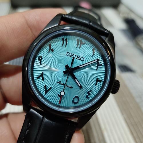 Jual Jqm Seiko Arabic Tffany Blue Textured Dial Automatic Kota