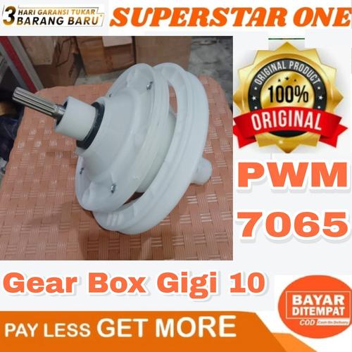 Jual Gear box mesin cuci polytron pwm -7065 pwm 7065 original Gigi 10 ...