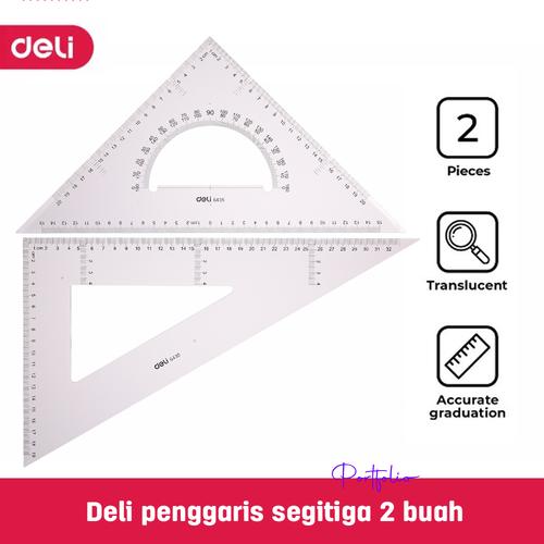 Jual Penggaris segitiga Mistar Busur Triangle ruler Penggaris siku ...