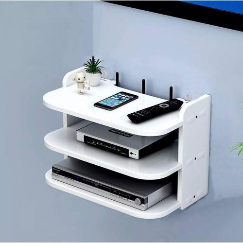 Jual PREMIUM RAK DVD ROUTER 3 susun PVC KAYU WPC TATAKAN REMOTE DVD ...