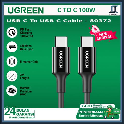 Jual Kabel Data UGREEN USB Type C To Type C PD 5A 100W Fast Charging ...