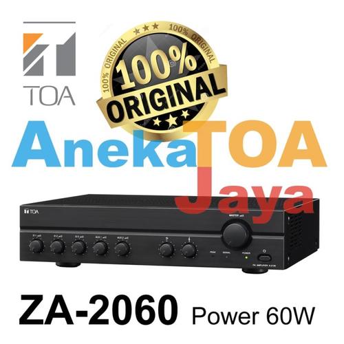 Jual ORIGINAL TOA MODEL ZA 2060 | AMPLIFIER MIXER 60 WATT | POWER 60W ...