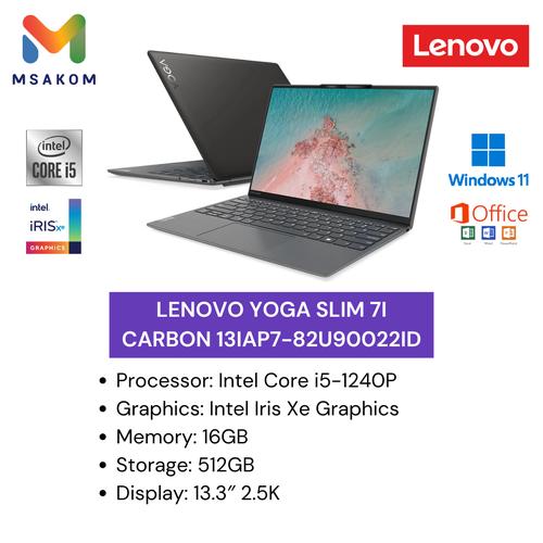 Jual Lenovo Yoga Slim 7i Carbon 13IAP782U90022ID Kota Samarinda
