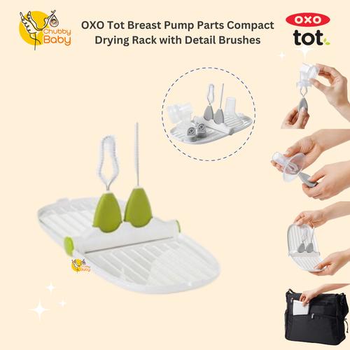 Promo Oxo Tot Breast Pump Parts Drying Rack with Detail Brush Jakarta