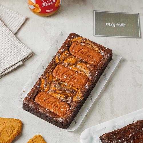 Jual LOTUS BISCOFF FUDGY BROWNIES 10x20 brownies lumer brownies