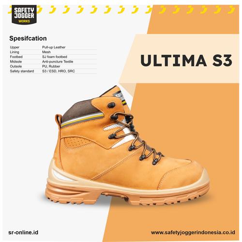 Jual SEPATU SAFETY JOGGER ULTIMA S3 HRO SRC ESD METAL FREE 44