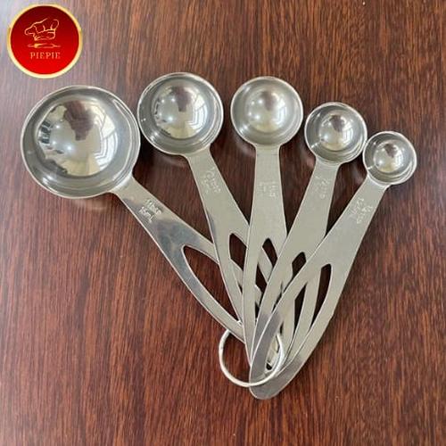 aigootan medan isi 10 pcs alat takar stainless steel sendok ukur measuring spoon cup premium alat pengukur anti karat