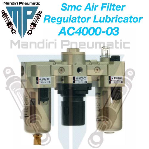 Jual AIR FILTER REGULATOR LUBRICATOR SMC AC400003 Jakarta Barat