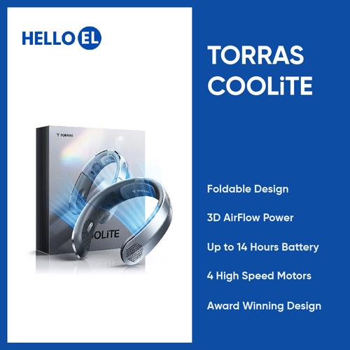 Jual TORRAS COOLiTE 2023 Neck Fan Neck Cooler Air Conditioner - Gray ...
