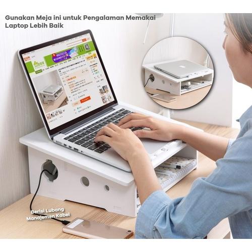 Jual Meja Rak Rack Minimalis Tempat Sandaran Dudukan Alas Holder Laptop ...
