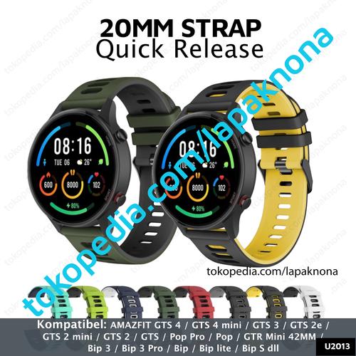 Jual 20mm Strap Amazfit GTS 2e Mini BIP Pro Lite S Pop GTR