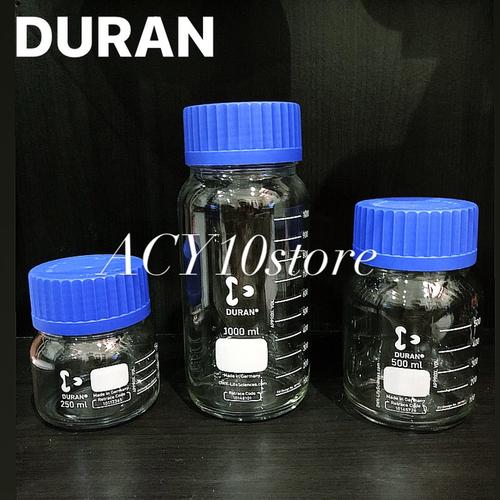 Jual DURAN Laboratory Bottle Wide Mouth Clear 250ml, 500ml, 1000ml