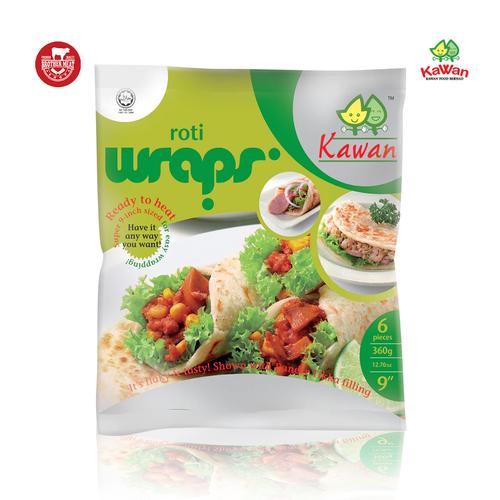 6 Roti Jual KAWAN FOOD Roti Wraps isi 6 / Roti Pipih - Brothermeatshop ...