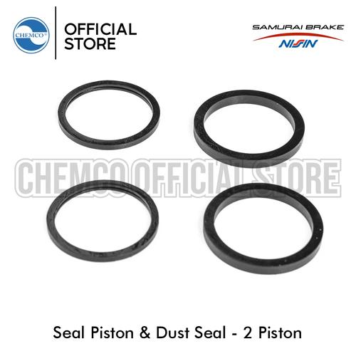 Jual SEAL PISTON DAN DUST SEAL FOR NISSIN SAMURAI BRAKE 2 PISTON