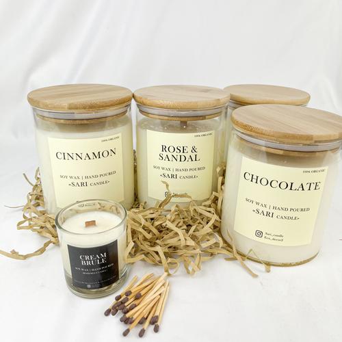 Jual Aroma scented candle 750 ml organic soy wax candle lilin wangi