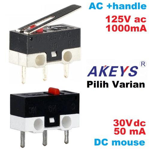 Jual MICRO LIMIT PUSH SWITCH TOMBOL KLIK MOUSE SAKLAR MINI ON/OFF ...