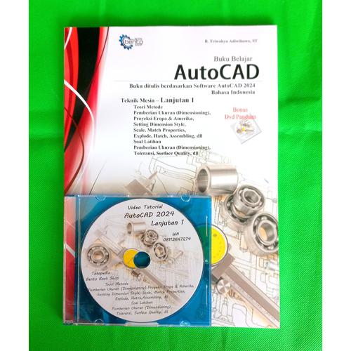 Jual Buku AutoCAD 2024 Lanjutan 1 + Dvd Tutorial - Kota Surakarta ...