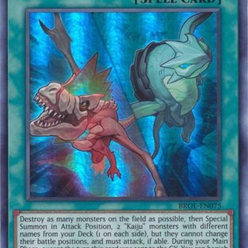 Interrupted Kaiju Slumber – BROL-EN075 – Ultra Rare – 1. Ausgabe, Aus Brothers Of Legend Set
