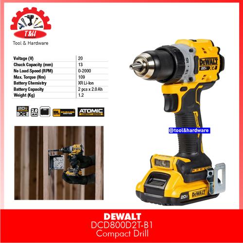 Jual Dewalt DCD800D2T Mesin Bor Brushless Cordless - Mesin Drill Driver ...