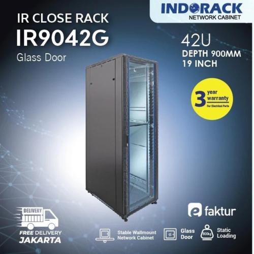 Ir9148 Rack Jual IR9042G -42u Close Rack depth 900mm glass door 19inchi -INDORACK ...