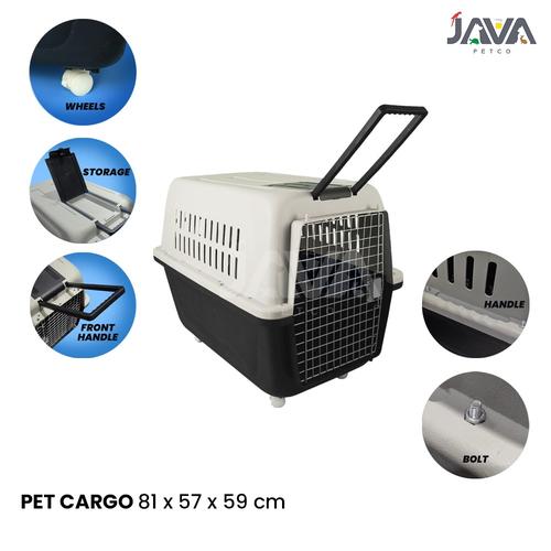 Jual Pet Carrier kennel box Pet Cargo Jumbo XXL 81x57x59 Cm Kota