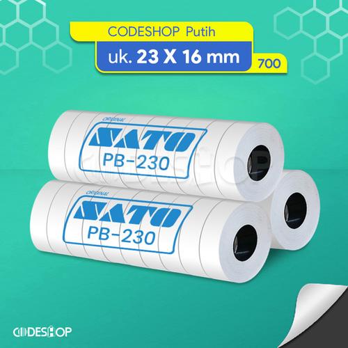 Pb230 Label Sticker Jual Stiker Label Harga Putih Polos Price Hand Labeler SATO PB-230/220 ...