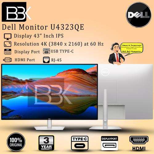 Jual Monitor Dell U4323QE 4K 60Hz UltraSharp 43