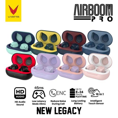 Promo VYATTA AIRBOOM PRO TWS BLUETOOTH EARPHONE - Touch, HD, Long ...