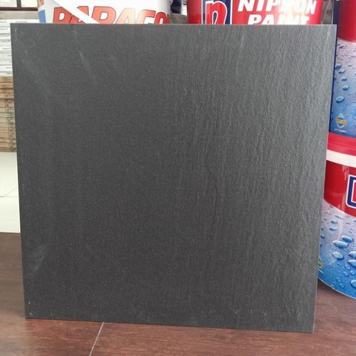 Jual granit lantai 60x60 Stone Black Matt kw1 oasis kamar mandi Kab