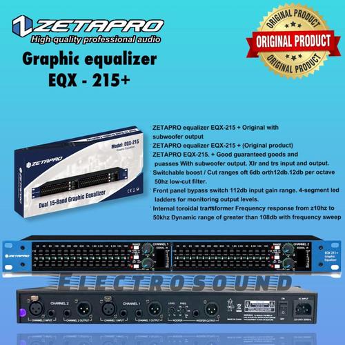 Jual Equalizer Zetapro EQX 215+ SUBWOOFER / Eqx 215+ / Eqx 215
