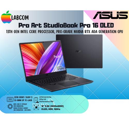 Jual ASUS PROART STUDIOBOOK PRO 16 OLED W7604 i9-13980HX 32GB 2TB RTX ...